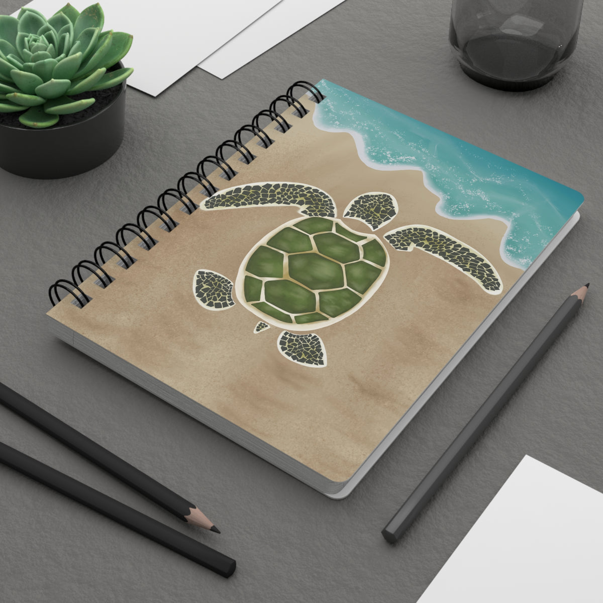 Spiral Notebook - Green Sea Turtle