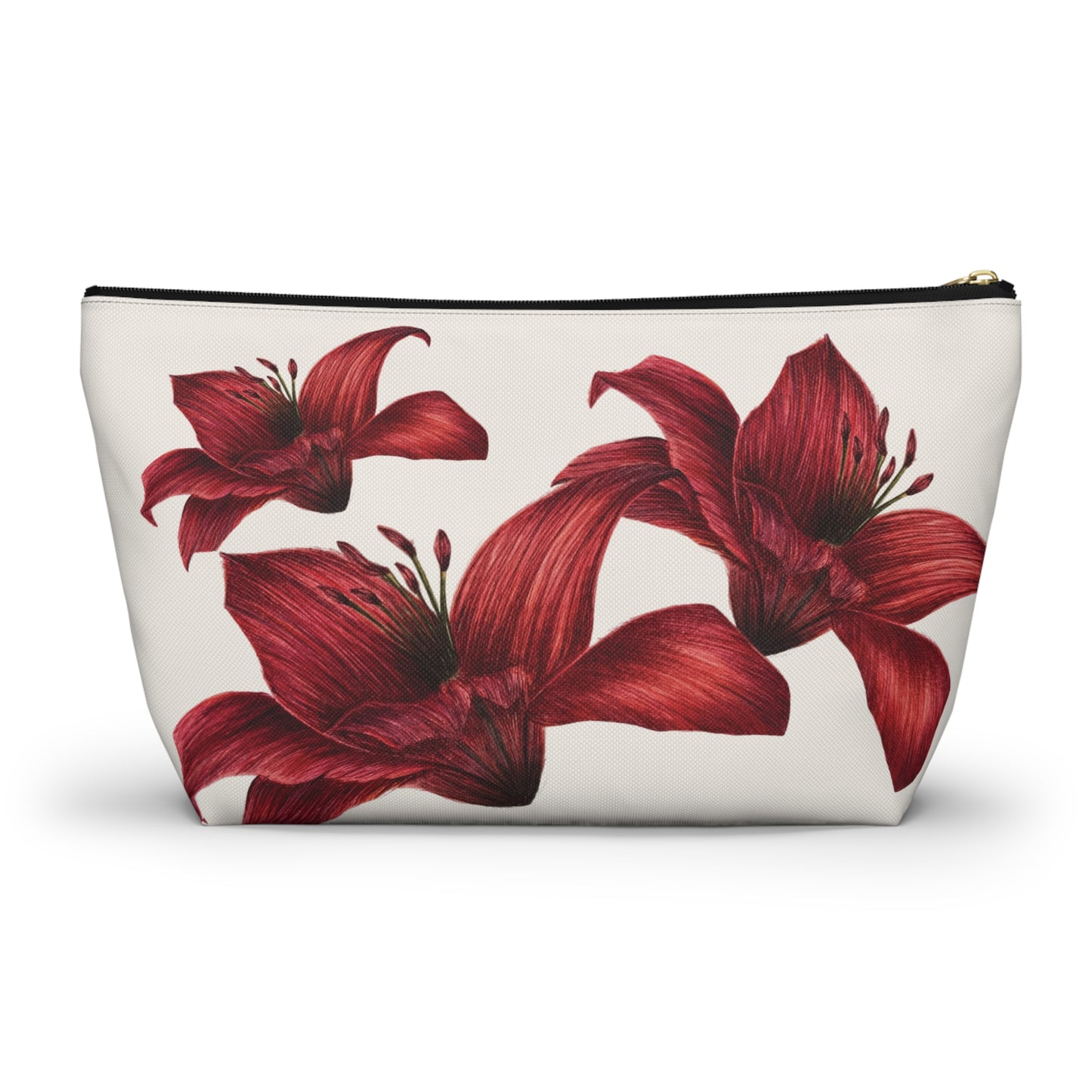 Makeup Bag - Rote Lilien