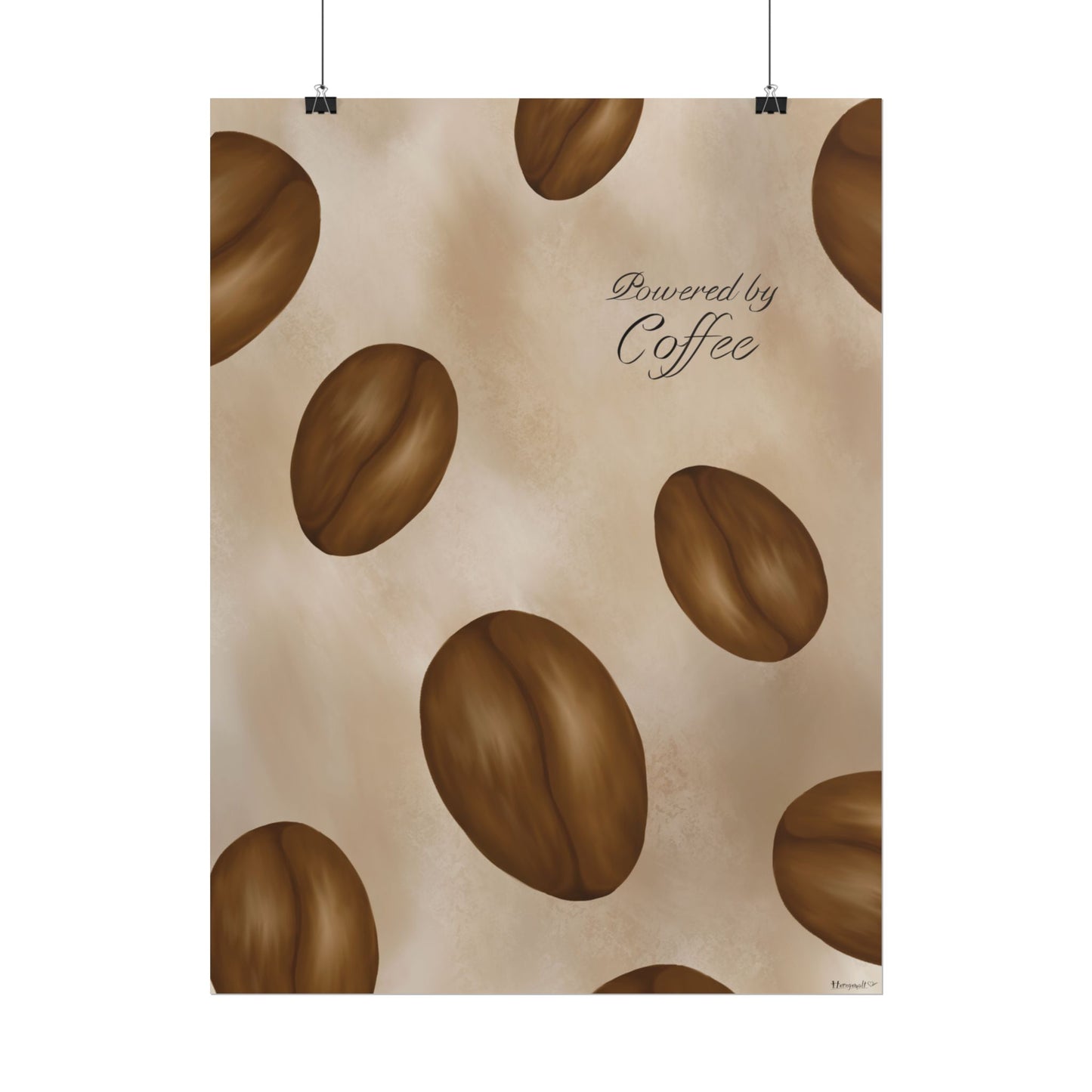 Póster - Impulsado por el café