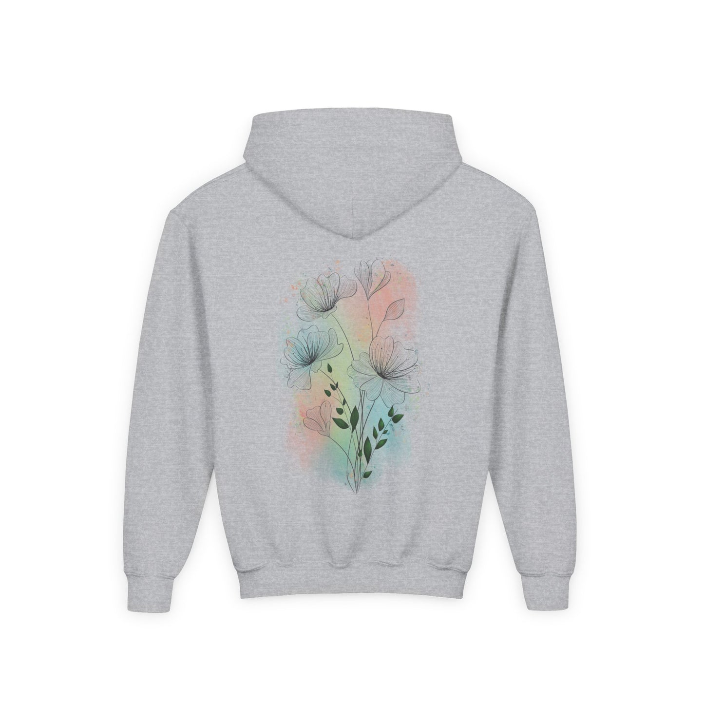 Kids' Hoodie - Pastel Flowers