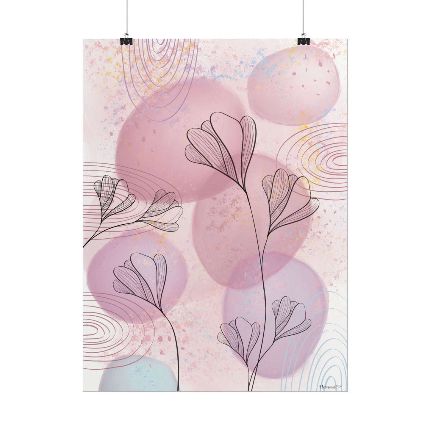 Poster - Bubble Flowers
