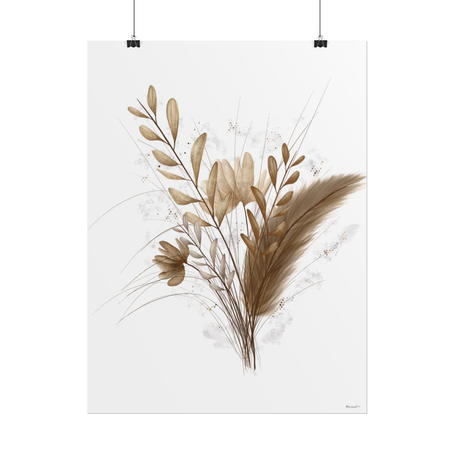 Póster - flores secas
