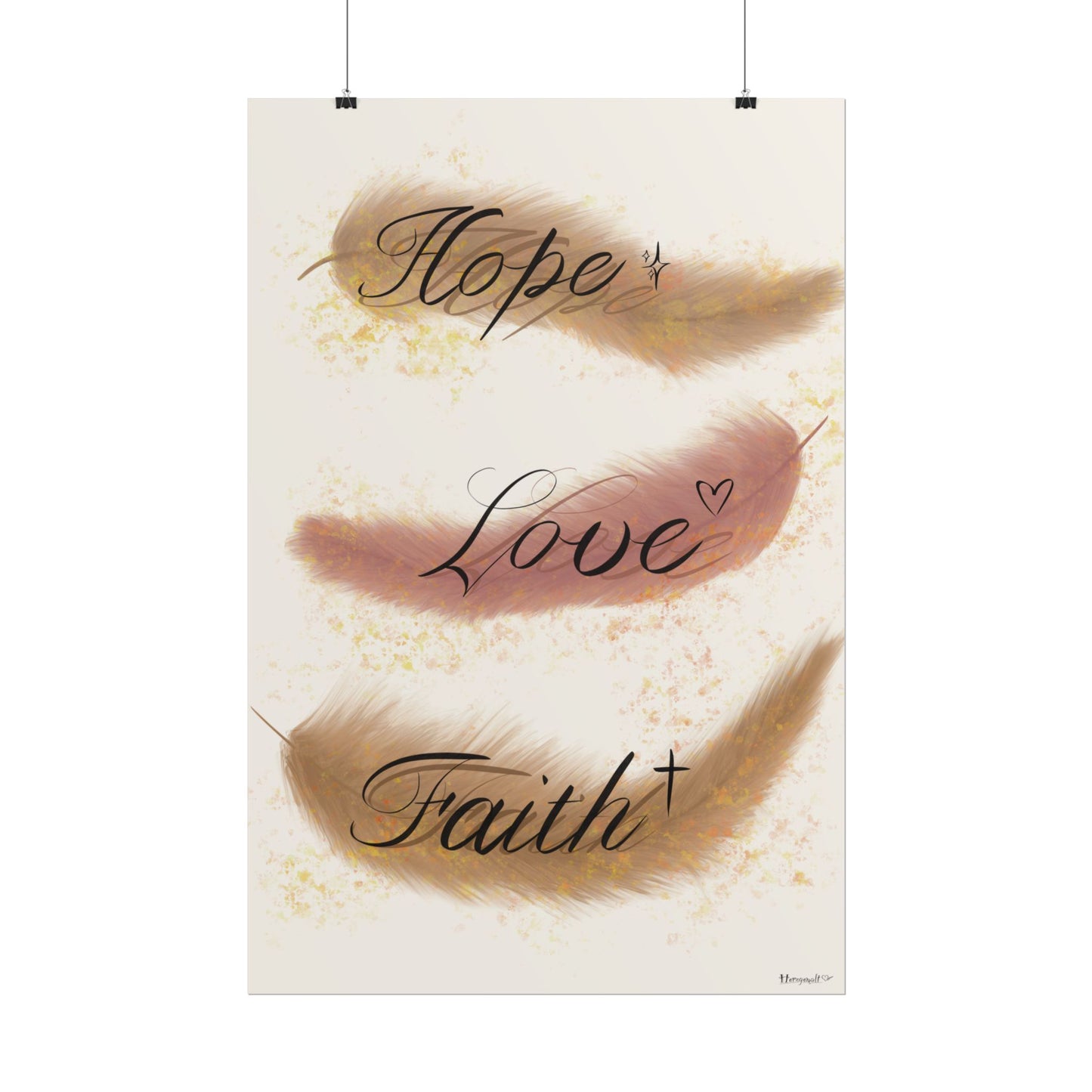 Poster - Hope Love Faith