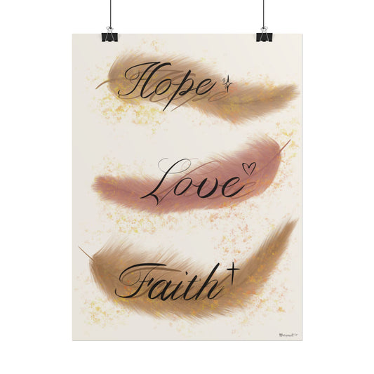 Poster - Hope Love Faith