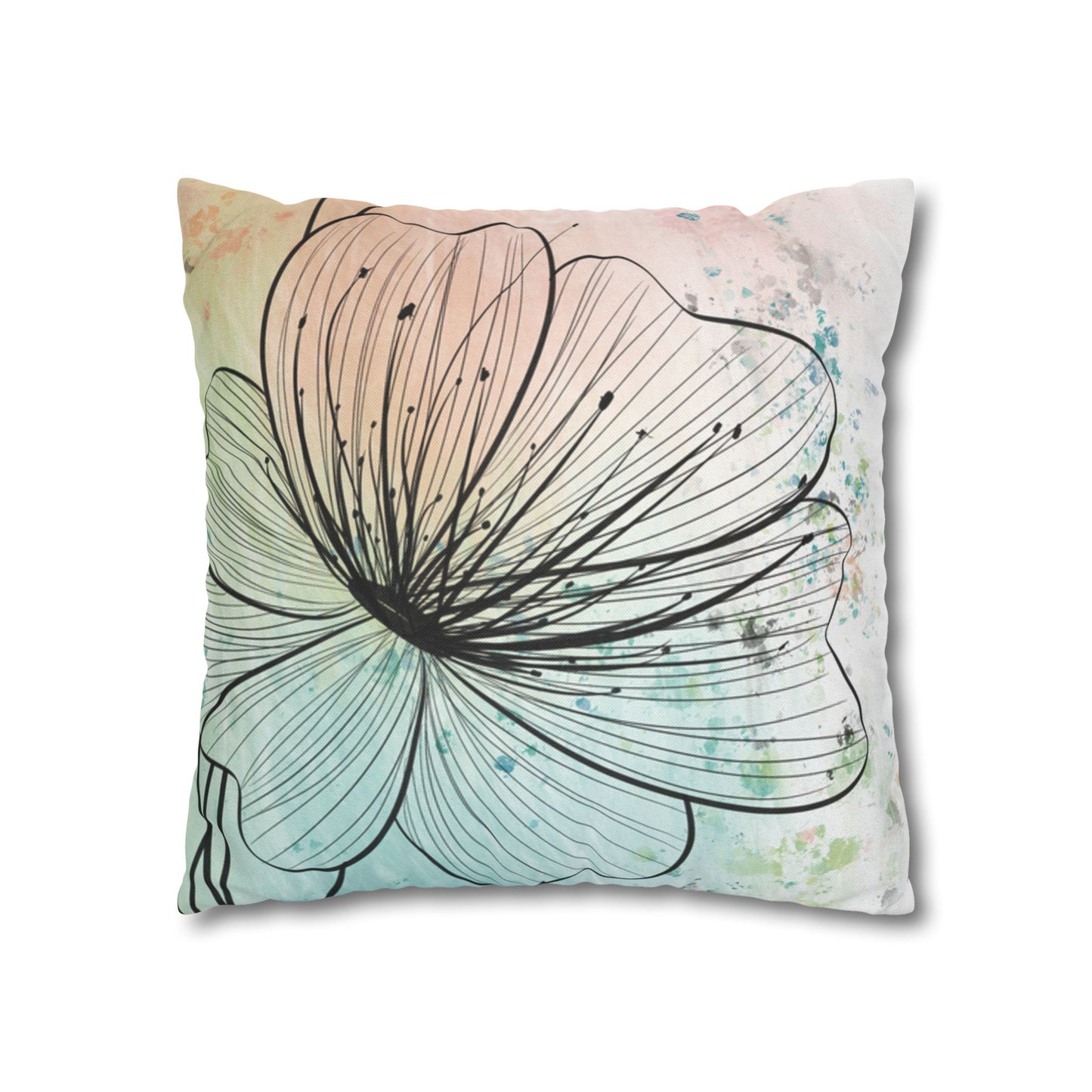Funda de almohada - Flores pastel