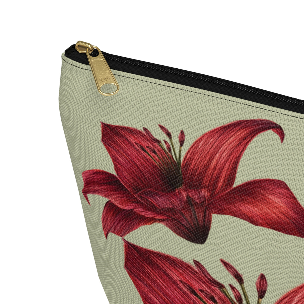 Makeup Bag - Red Lilies