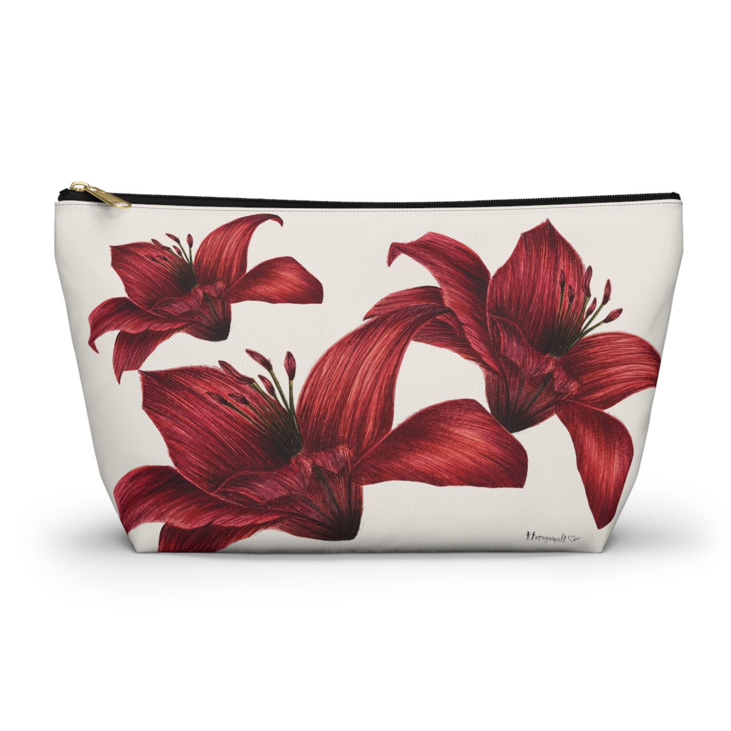 Makeup Bag - Rote Lilien