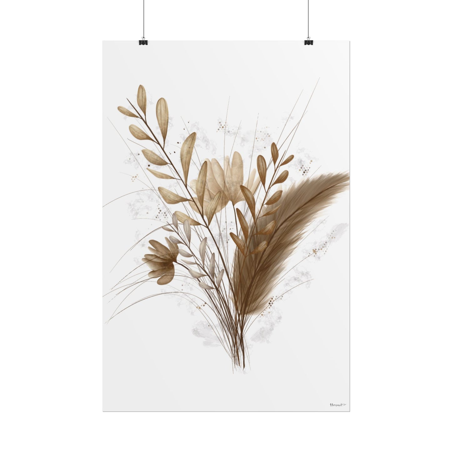 Póster - flores secas