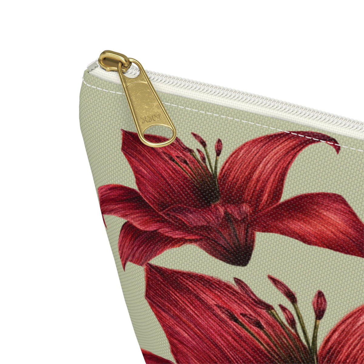 Makeup Bag - Red Lilies