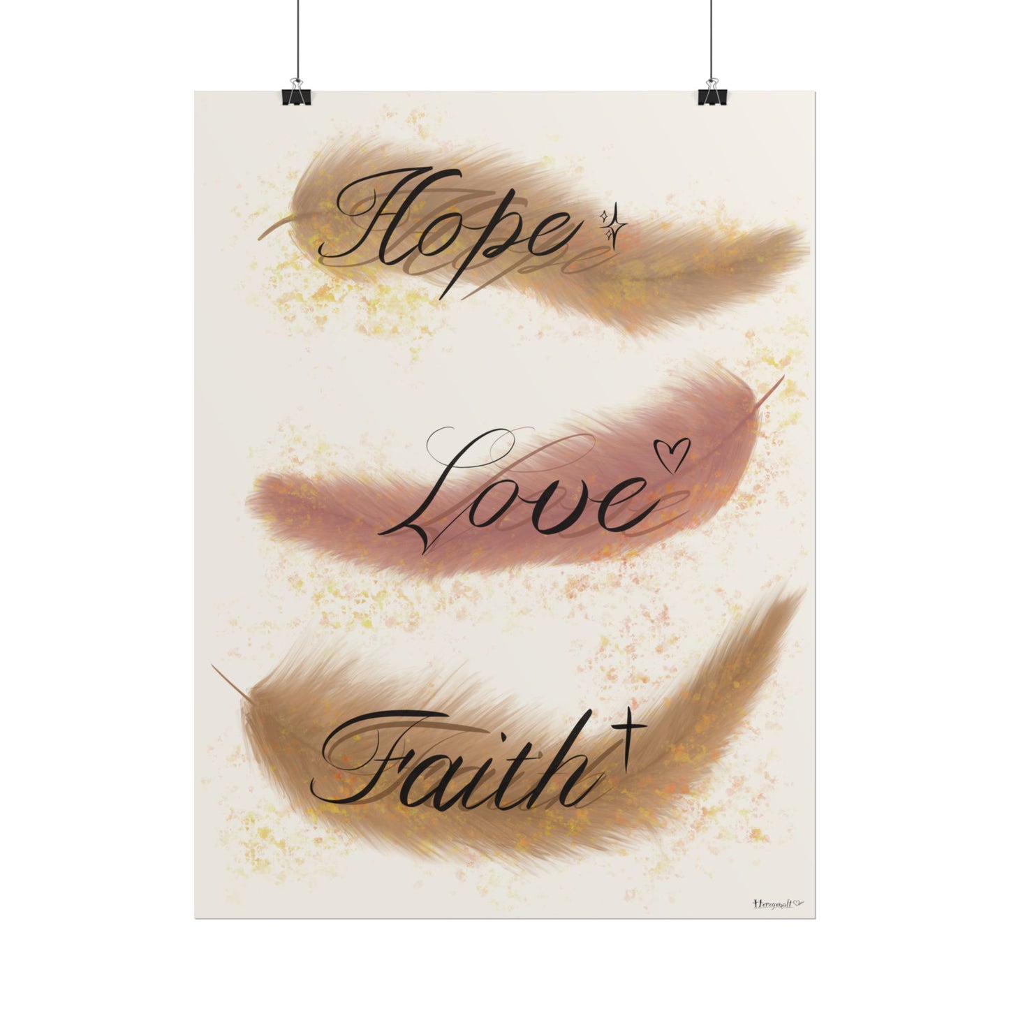 Poster - Hope Love Faith