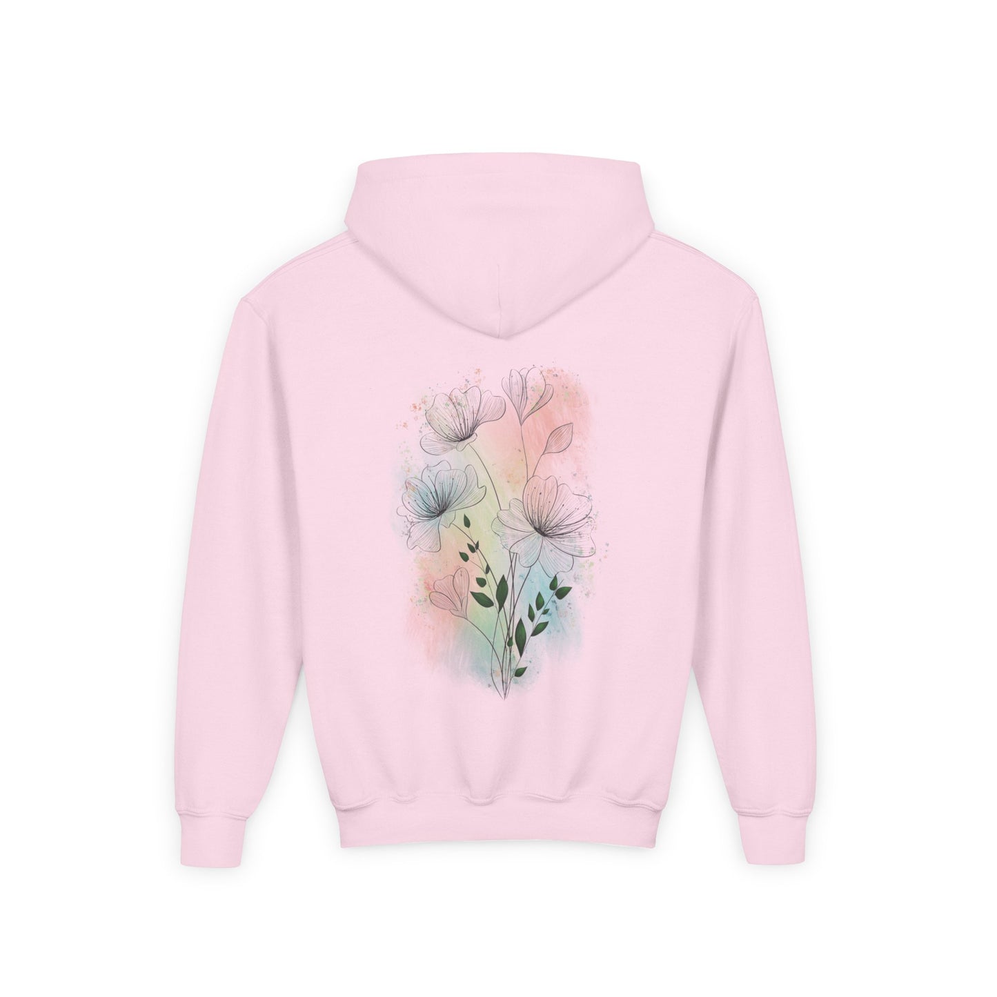 Kids' Hoodie - Pastel Flowers