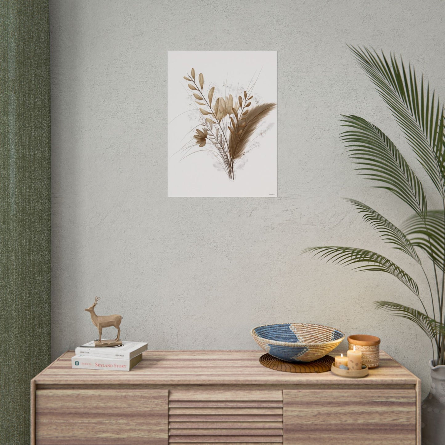 Póster - flores secas