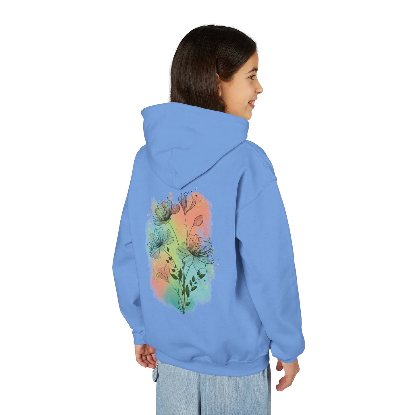 Kids' Hoodie - Pastel Flowers