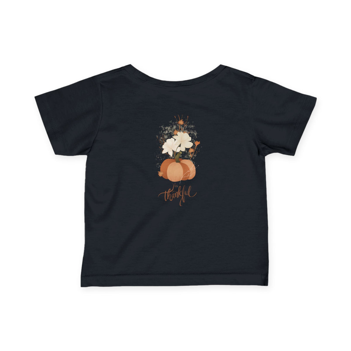 Unisex Baby T-Shirt - Pumpkin Floral
