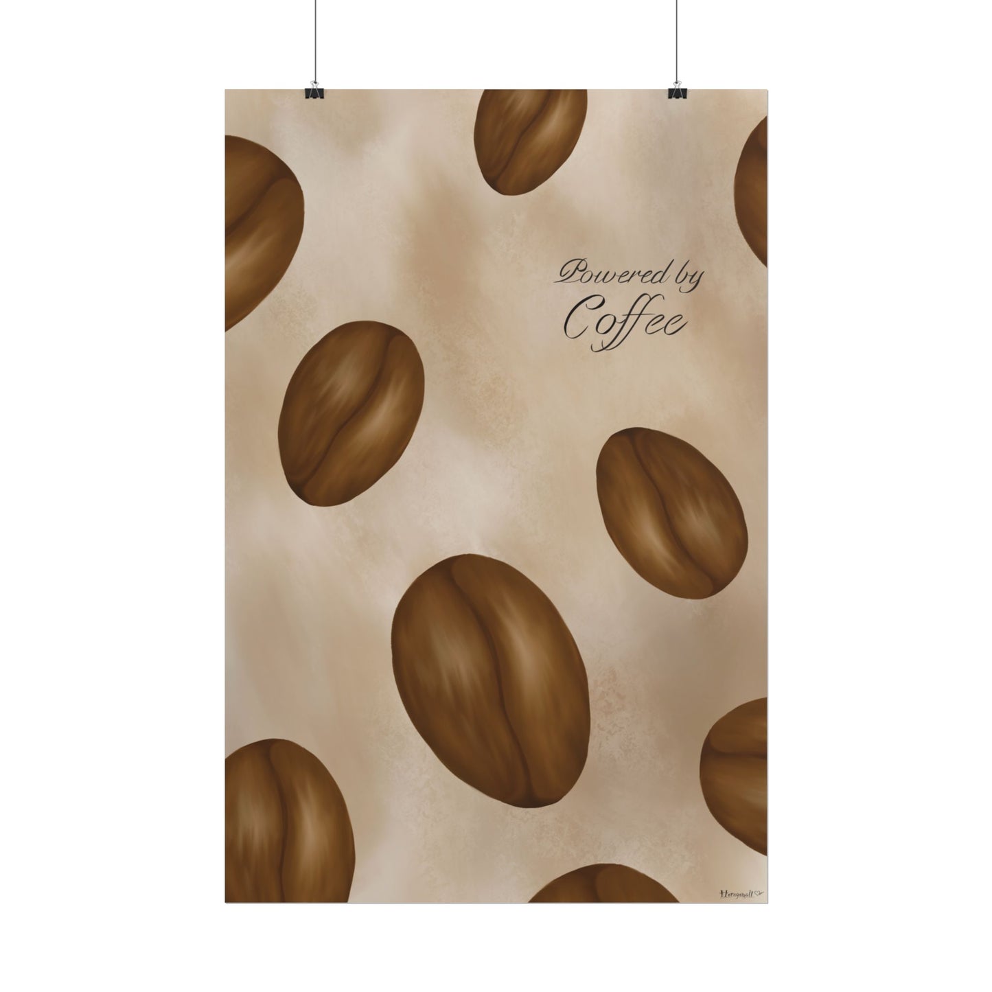 Póster - Impulsado por el café