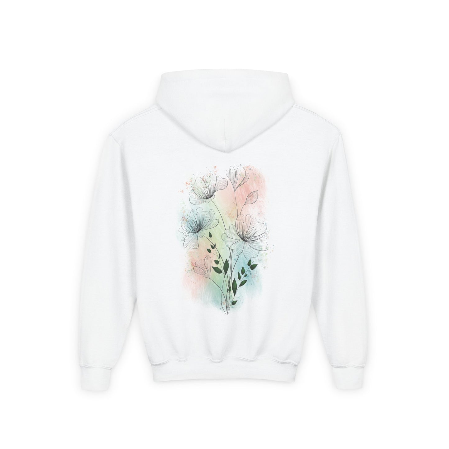 Kids' Hoodie - Pastel Flowers